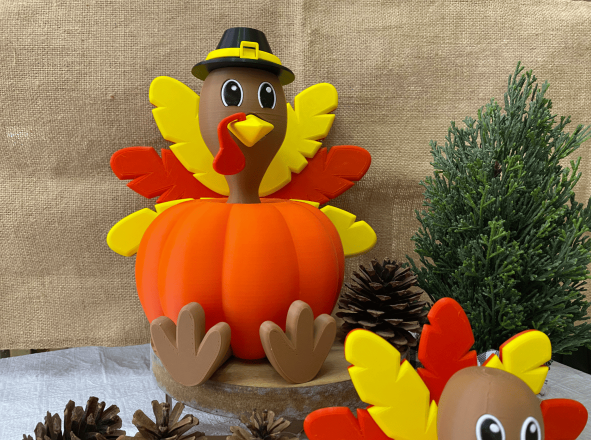 cool thanksgiving 3d models_3_the pumpkin turkey